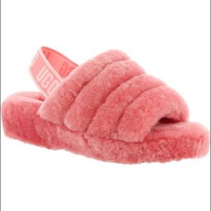 WORN ONCE UGG FLUFF YEAH SLIDE PINK